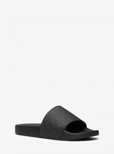 Michael Kors Mens Dawson Signature Logo Slide Sandal