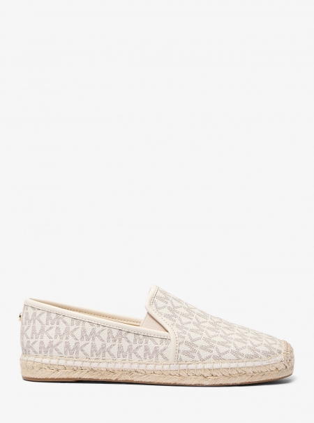 MICHAEL Michael Kors Hastings Signature Logo Slip-On Espadrille