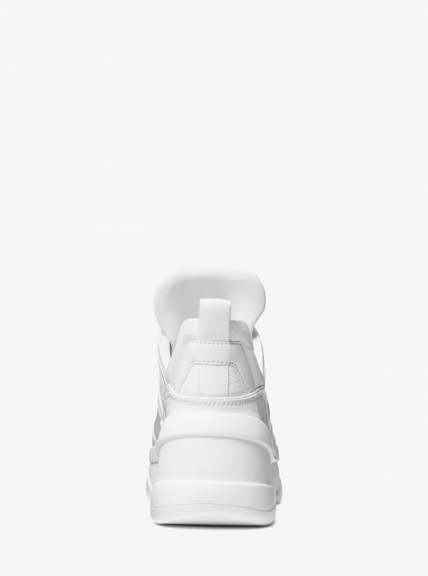 Michael Kors Olympia Mixed-Media Trainer