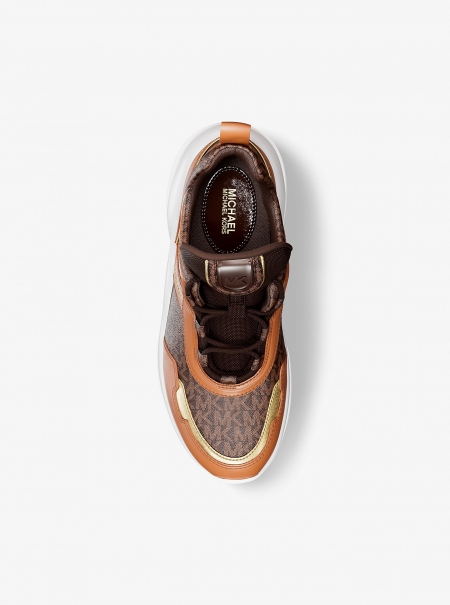 MICHAEL Michael Kors Olympia Signature Logo Trainer