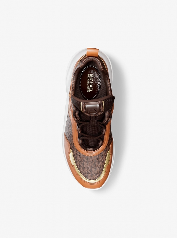 Michael Kors Olympia Signature Logo Trainer