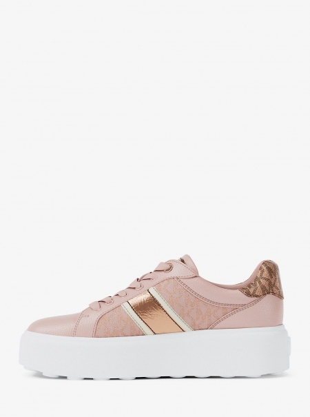 MICHAEL Michael Kors Romey Signature Logo Stripe Platform Sneaker