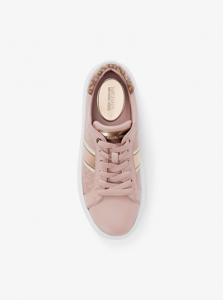 MICHAEL Michael Kors Romey Signature Logo Stripe Platform Sneaker