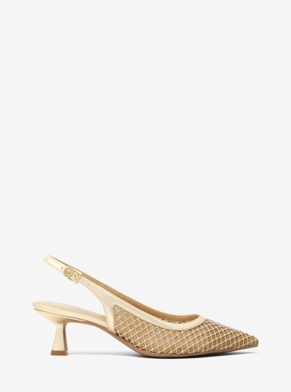 Amali Embellished Mesh Pump