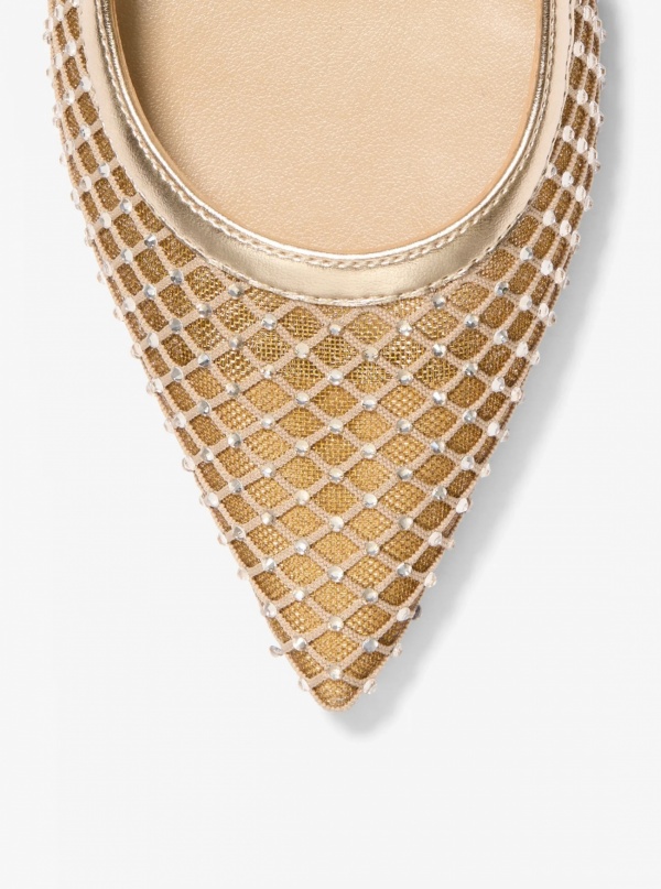 Amali Embellished Mesh Pump