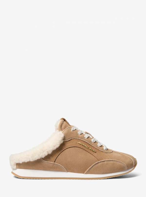 Avi Faux Shearling Trim Slip-On Sneaker