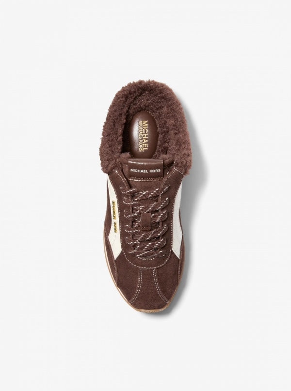 Avi Faux Shearling Trim Slip-On Sneaker