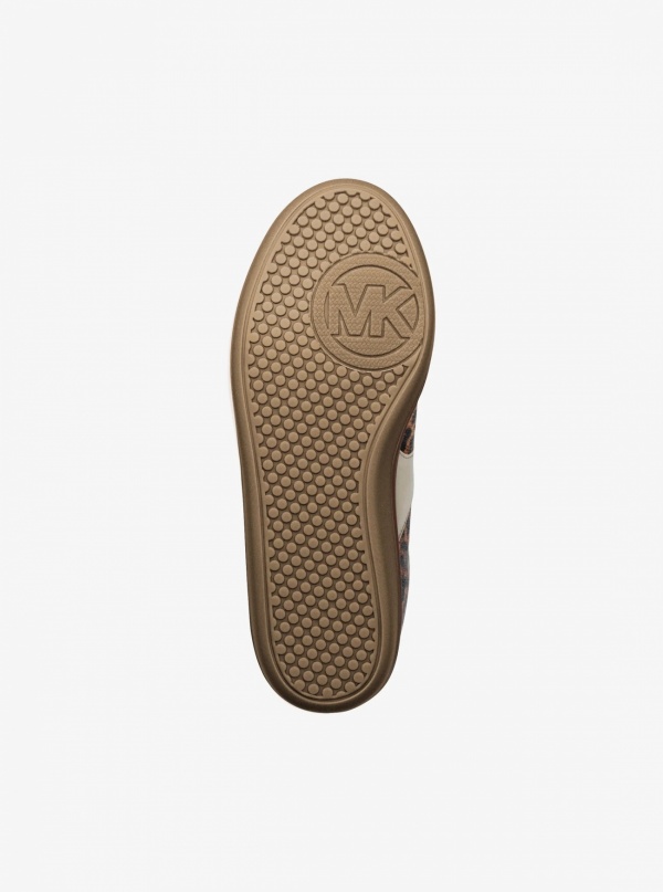 Benny Leopard Print Calf Hair Sneaker