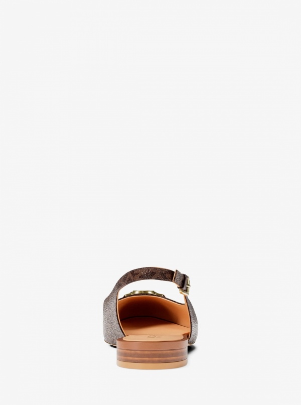 Dori Signature Logo Slingback Flat