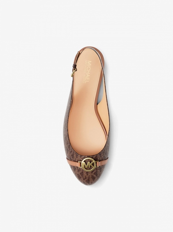 Dori Signature Logo Slingback Flat