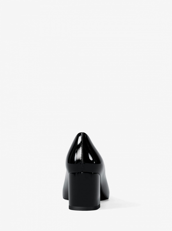 Dori Patent Block Heel Pump