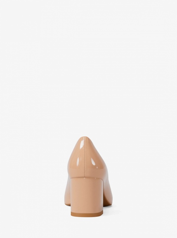 Dori Patent Block Heel Pump
