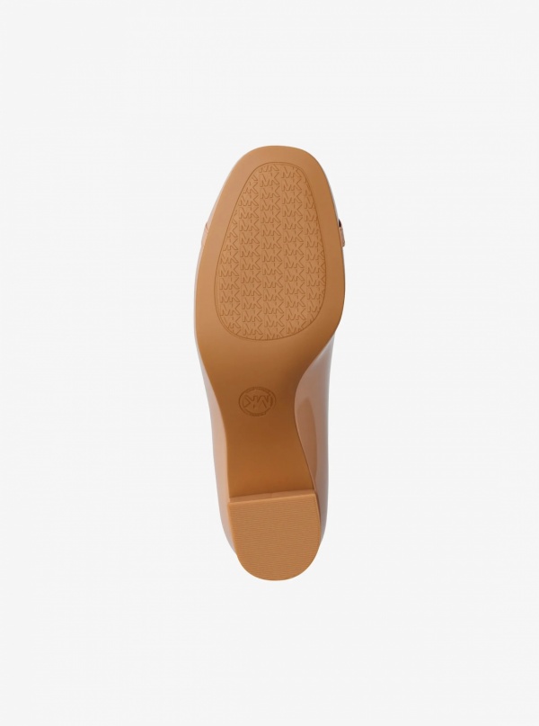 Dori Patent Block Heel Pump