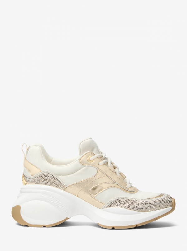 Kaia Mixed-Media Trainer
