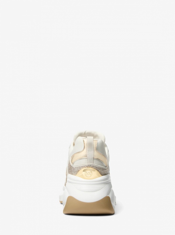 Kaia Mixed-Media Trainer