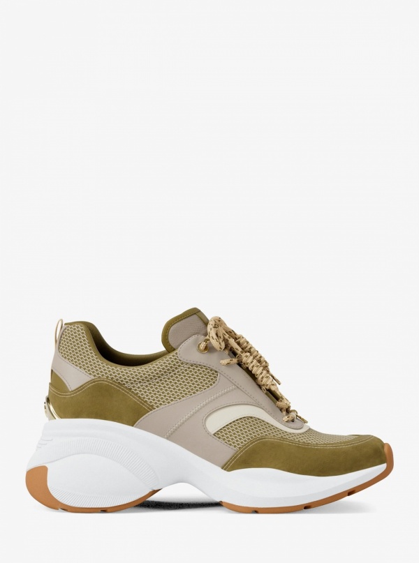 Kaia Mixed-Media Trainer