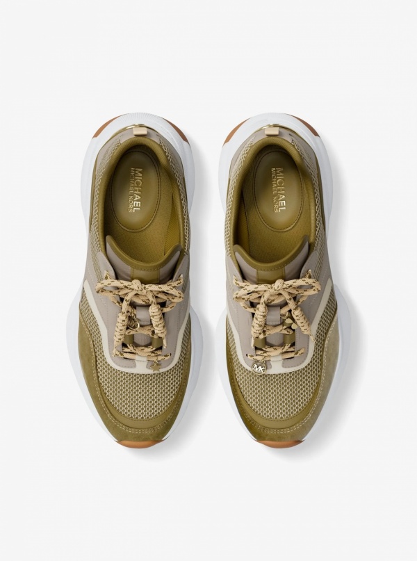 Kaia Mixed-Media Trainer