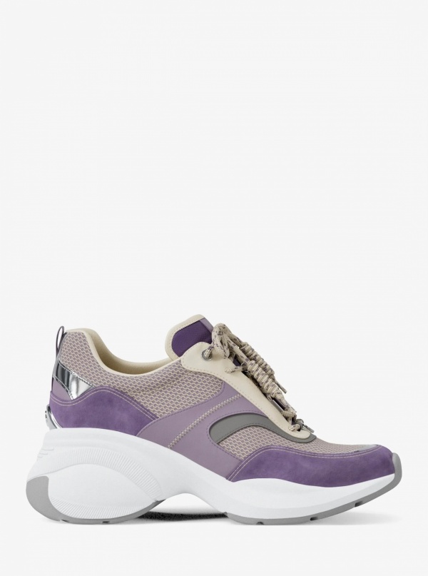 Kaia Mixed-Media Trainer
