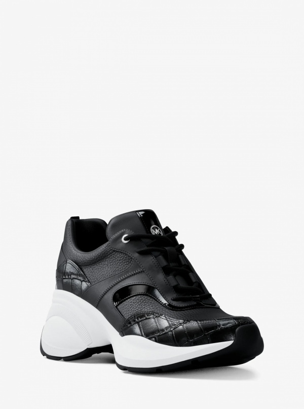 Kaia Mixed-Media Trainer
