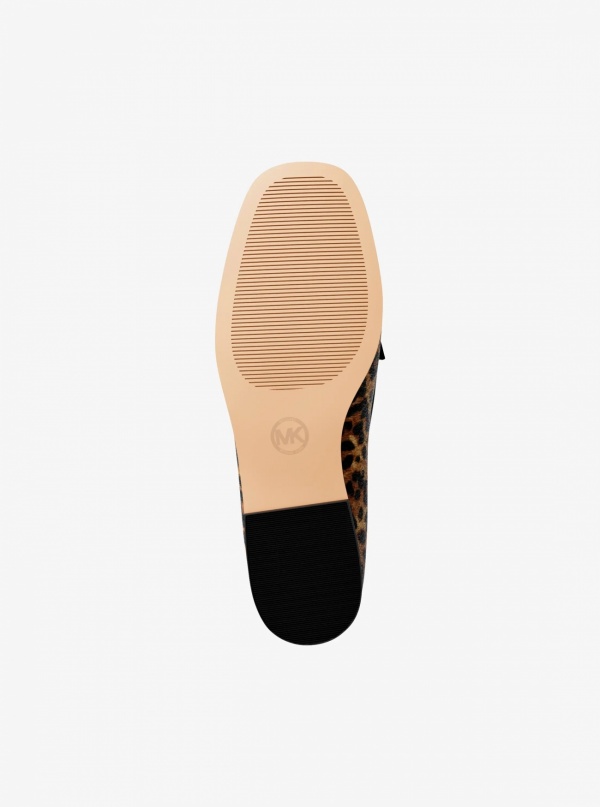 Kacey Leopard Print Calf Hair Loafer