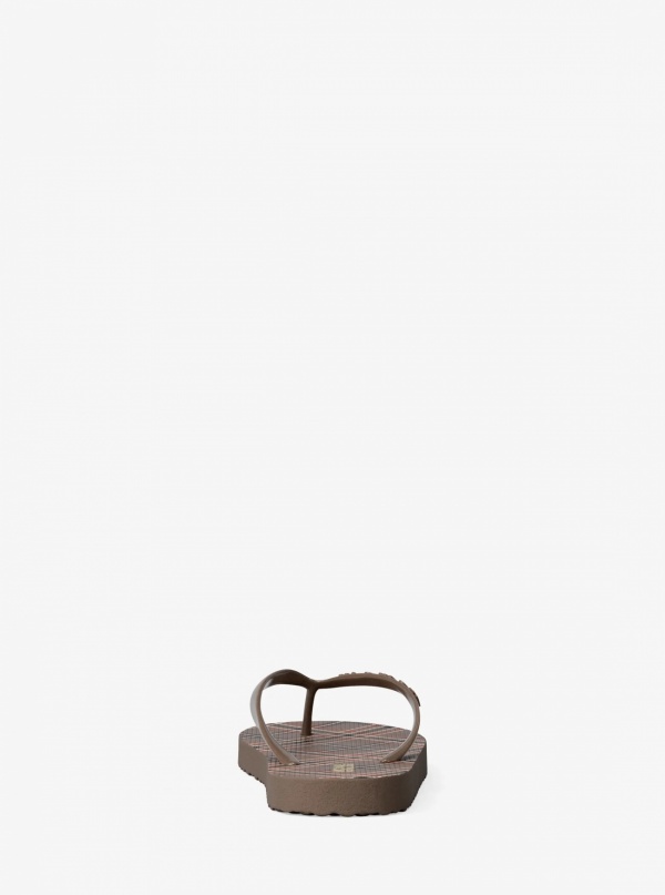 Plaid Print Flip Flop