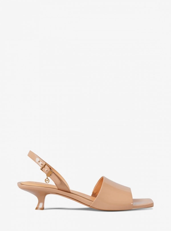 Merrie Patent Kitten Heel Sandal