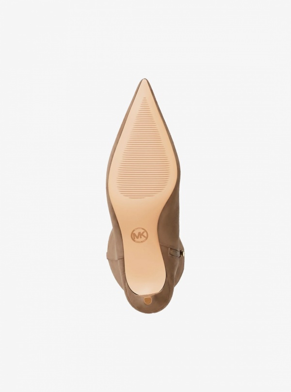 Nalia Polyester Microsuede Kitten Heel Boot