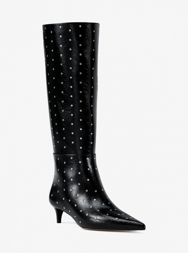 Nalia Studded Kitten Heel Boot