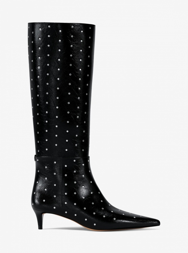 Nalia Studded Kitten Heel Boot
