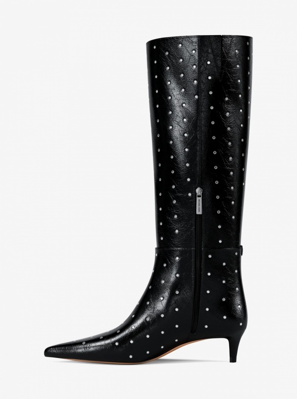 Nalia Studded Kitten Heel Boot