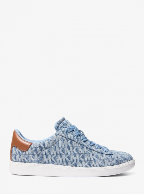 Sammy Signature Logo Print Denim Sneaker