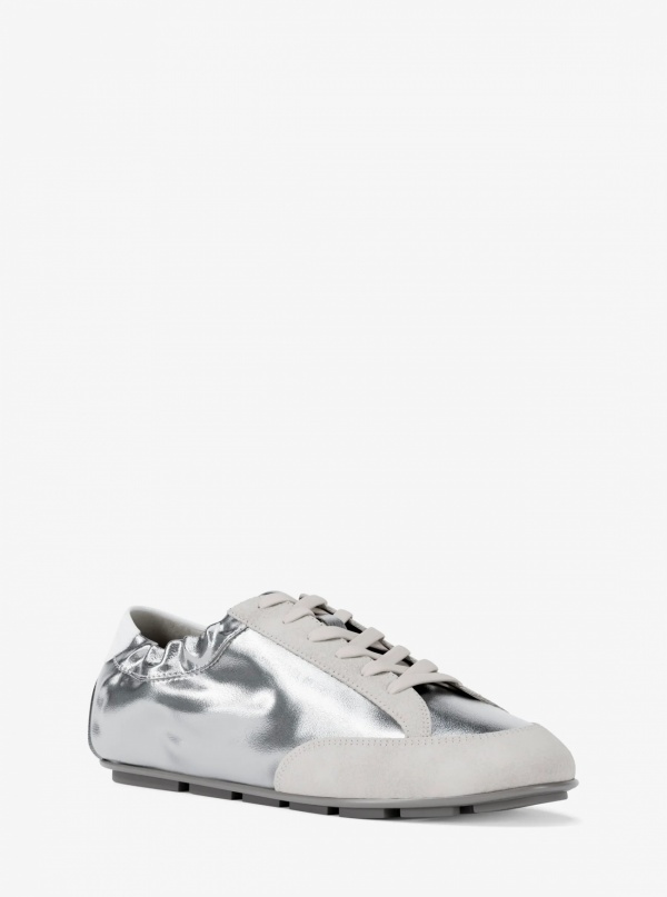 Susie Metallic Leather Trainer