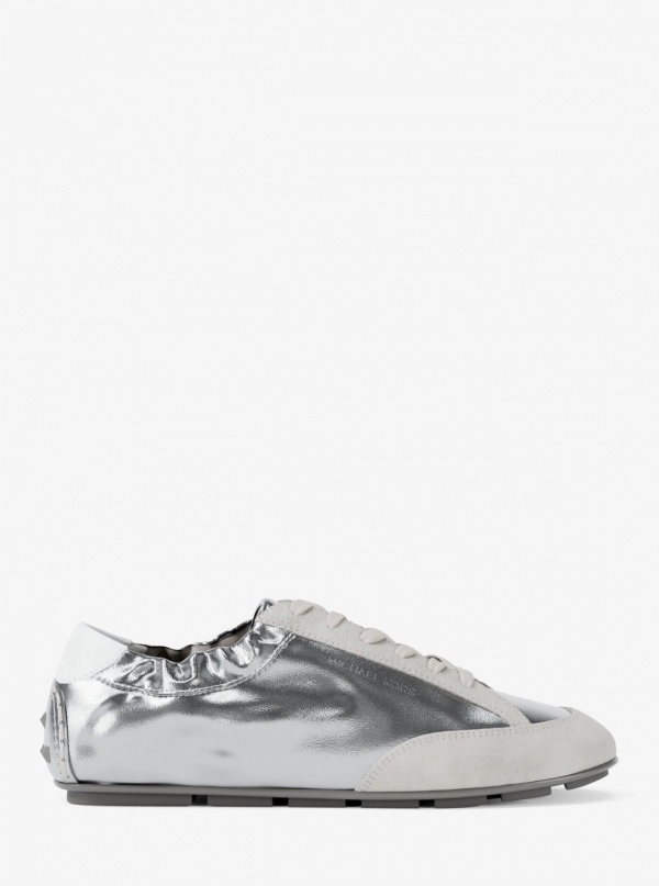 Susie Metallic Leather Trainer