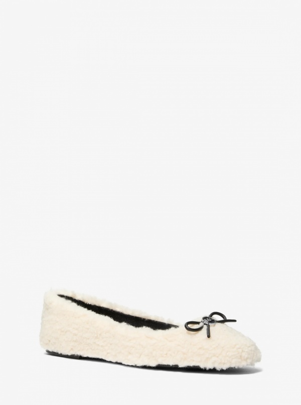 Savannah Faux Shearling Ballet Flat
