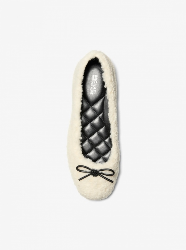 Savannah Faux Shearling Ballet Flat