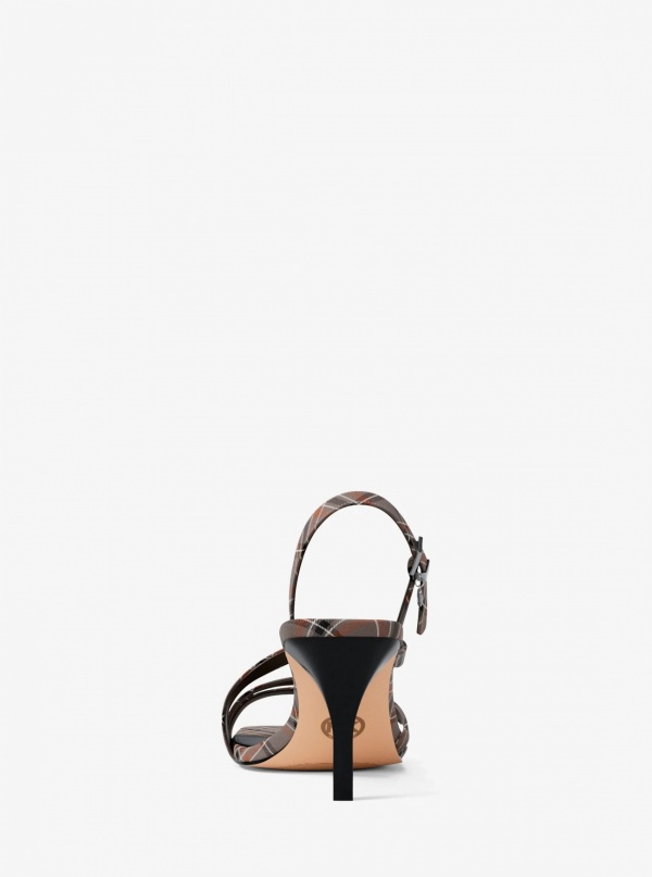 Yvette Plaid Print Sandal