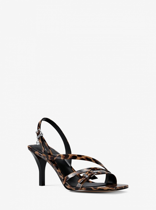 Yvette Leopard Print Sandal