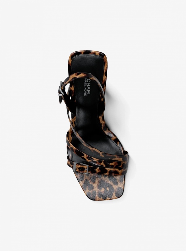 Yvette Leopard Print Sandal