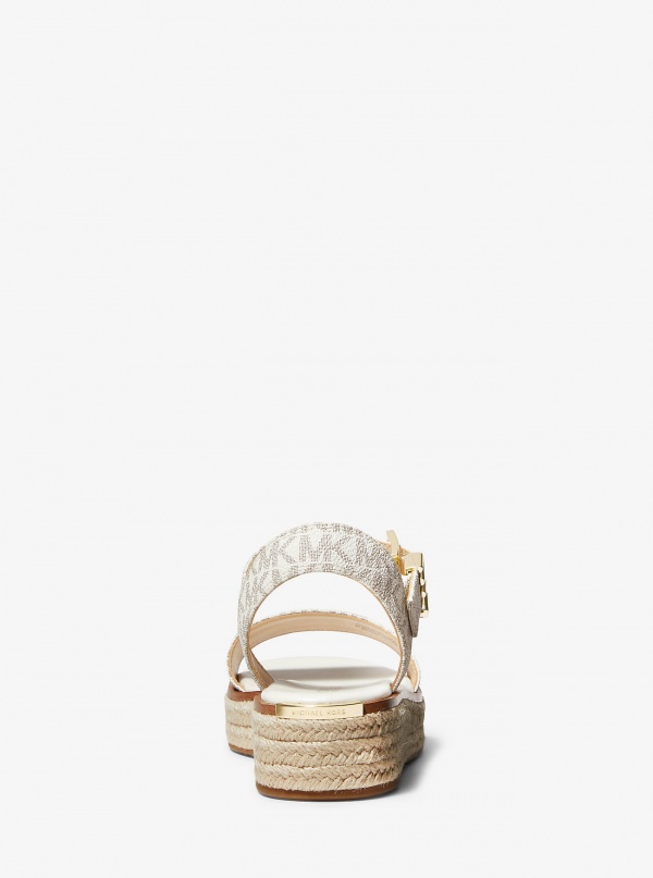 Michael Kors Richie Signature Logo Platform Espadrille Sandal