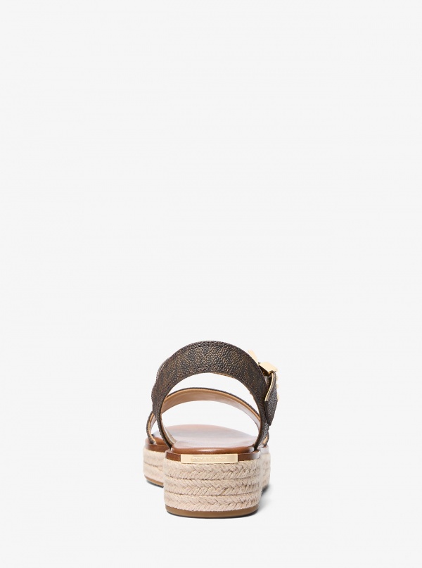 Michael Kors Richie Signature Logo Platform Espadrille Sandal