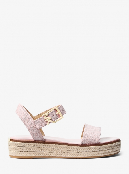 MICHAEL Michael Kors Richie Signature Logo Platform Espadrille Sandal