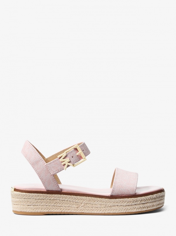 Michael Kors Richie Signature Logo Platform Espadrille Sandal