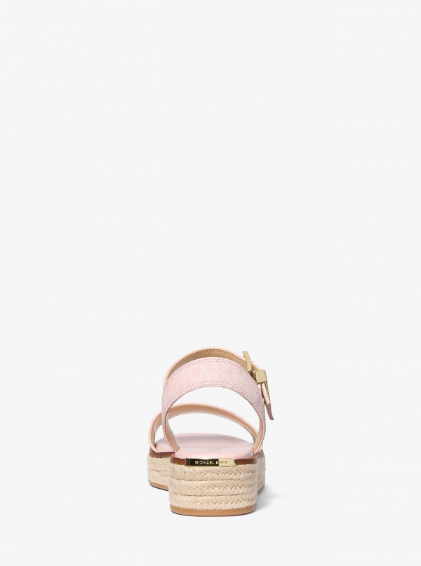 Michael Kors Richie Signature Logo Platform Espadrille Sandal