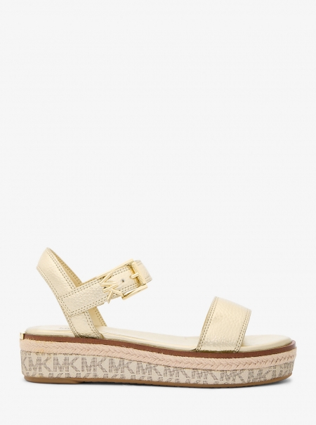 MICHAEL Michael Kors Richie Metallic Platform Espadrille Sandal