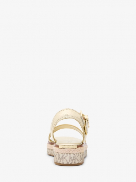 MICHAEL Michael Kors Richie Metallic Platform Espadrille Sandal