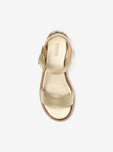 MICHAEL Michael Kors Richie Metallic Platform Espadrille Sandal