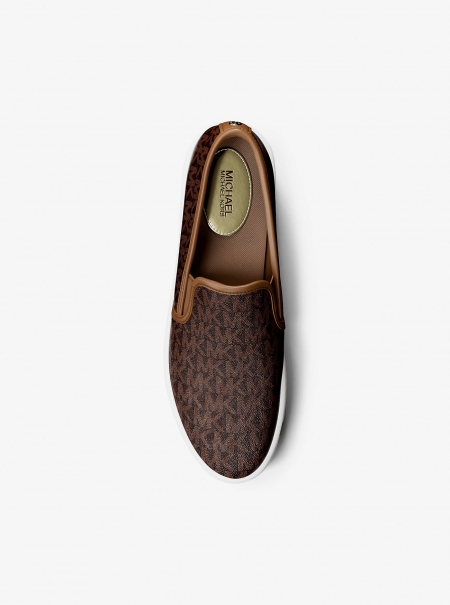 MICHAEL Michael Kors Teddi Signature Logo Slip-On Sneaker