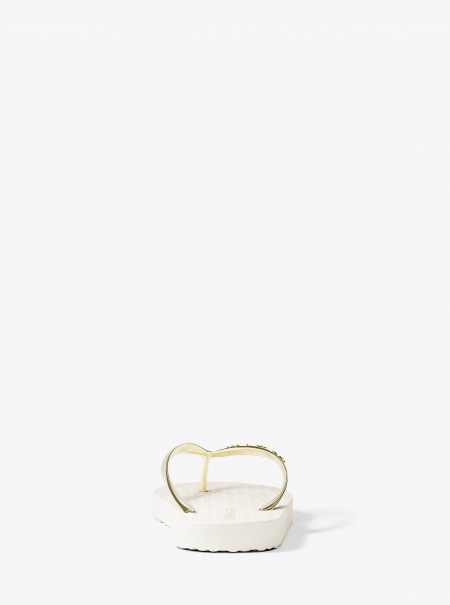 MICHAEL Michael Kors Signature Logo Flip Flops