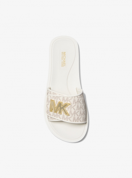 Michael Kors Palmer Signature Logo Slide Sandal