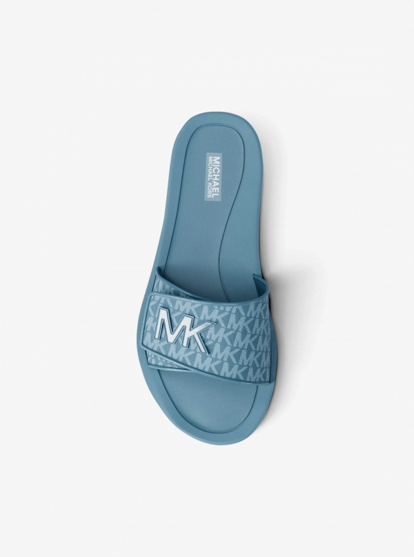 Michael Kors Palmer Signature Logo Slide Sandal